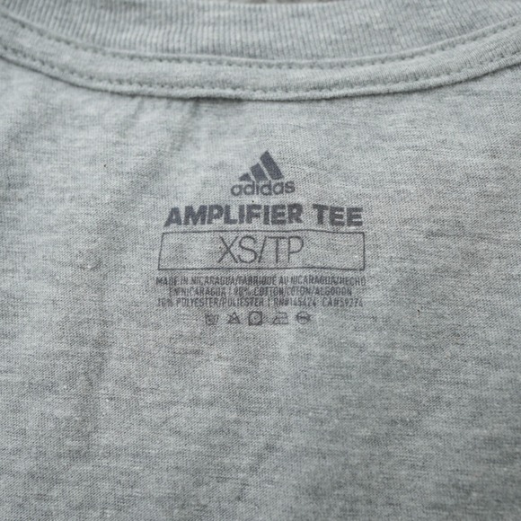 Adidas T Shirt Men's Gray Amplifier Tee Rutgers Crew Neck Short Sleeve XS - Picture 3 of 7